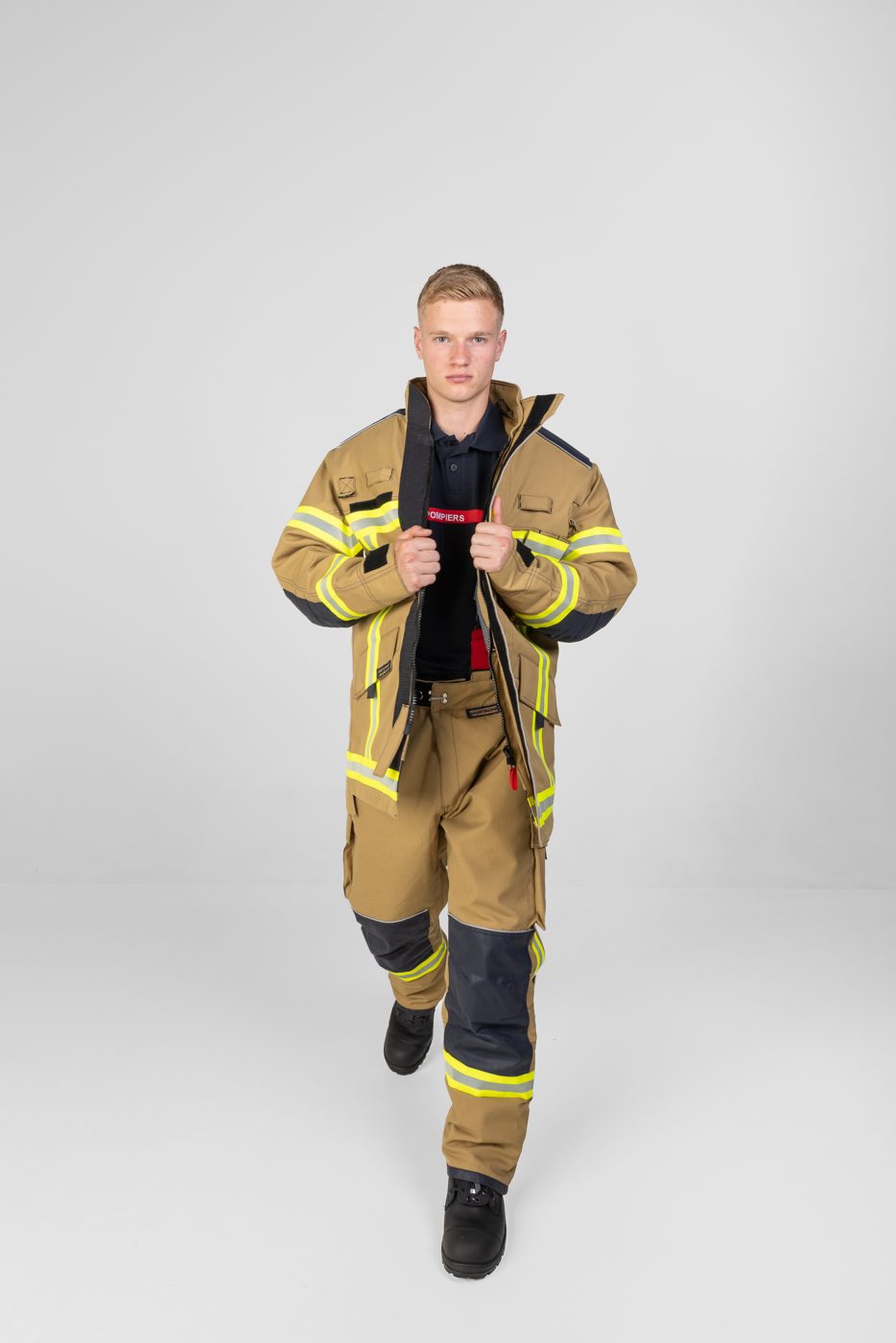 Tenue d'intervention gold pompiers d'aéroport Martinas